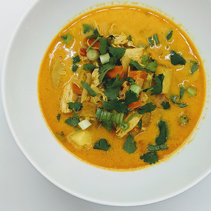 bowl of chicken curry